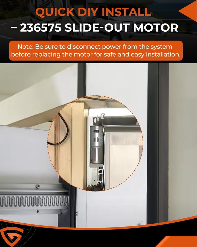 GEARBONE 236575 RV in-Wall Slide Out Motor Compatible with Lippert Schwintek in-Wall IG-42 Slide Systems, 12V DC OE Replacement for Smooth and Reliable Slide-Out Operation - Image 4